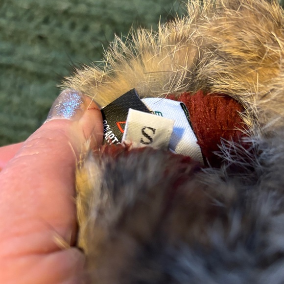 RYSY SHORT CUFF MITTEN IN BROWN - Picture 13 of 15